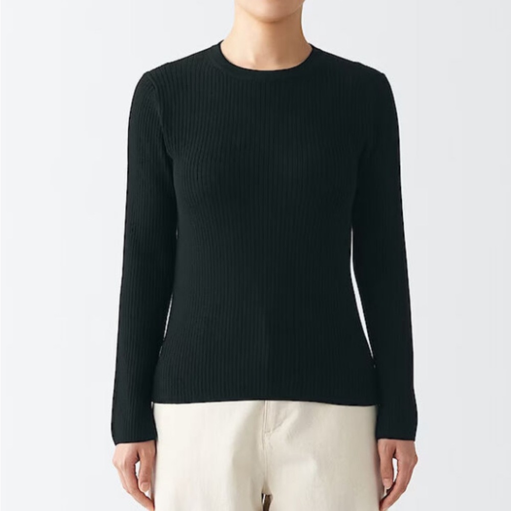 MUJI Cotton ribbed  Sweater